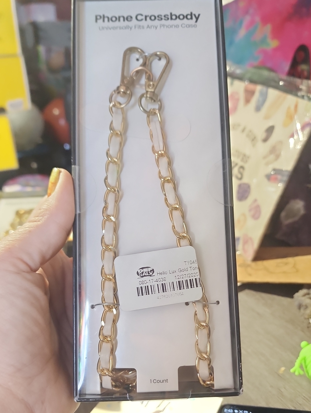 Gold Chain Phone Crossbody Strap - Unbranded